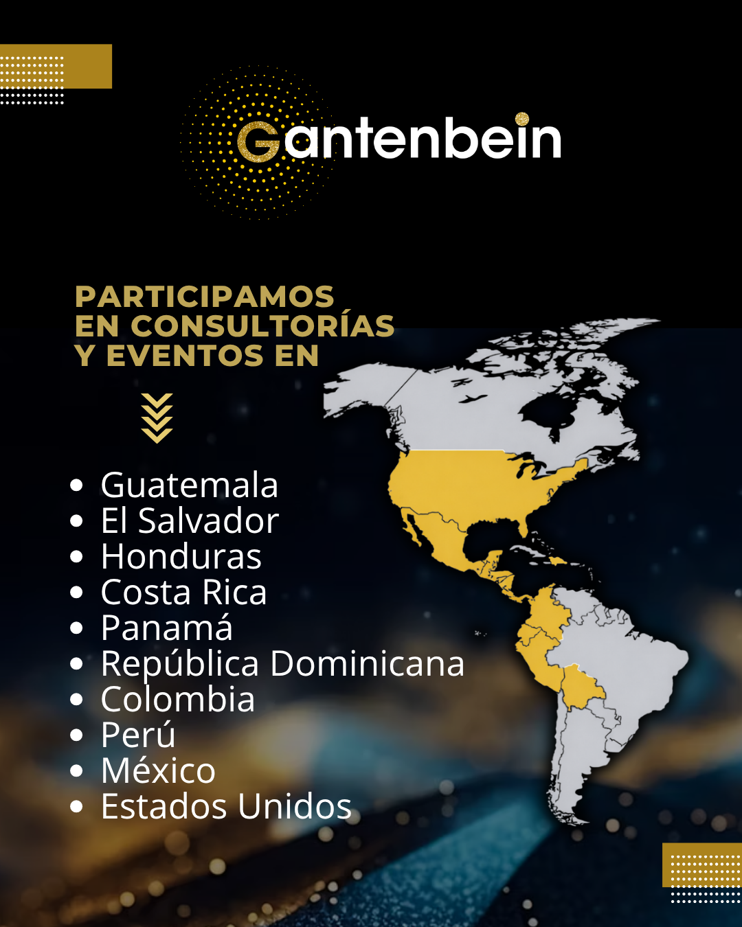 Presencia de Gantenbein en América